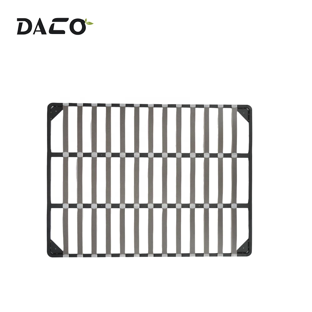 king size poplar wood slats frames Reinforced disassembled kits Metal Platform Bed Frame with bed legs