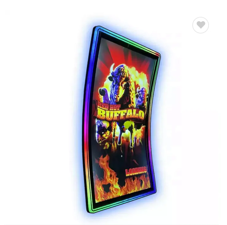 3M display 32 inch 43 inch curved touch screen monitors with led light for Coin Operated Game machines