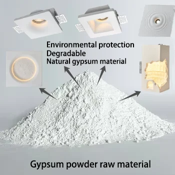 No Defoaming Agent High White 95% Plaster Powder Clone No Impurities Painting Gypsum High Strength Gypsum Powder Kids