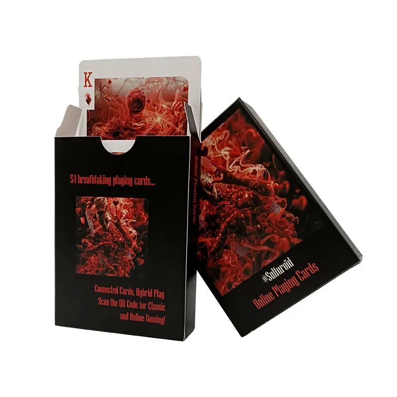 Wholesale Custom Original Design High Quality Daily Entertainment Paper Playing Cards With Box Front And Back Printing Logo
