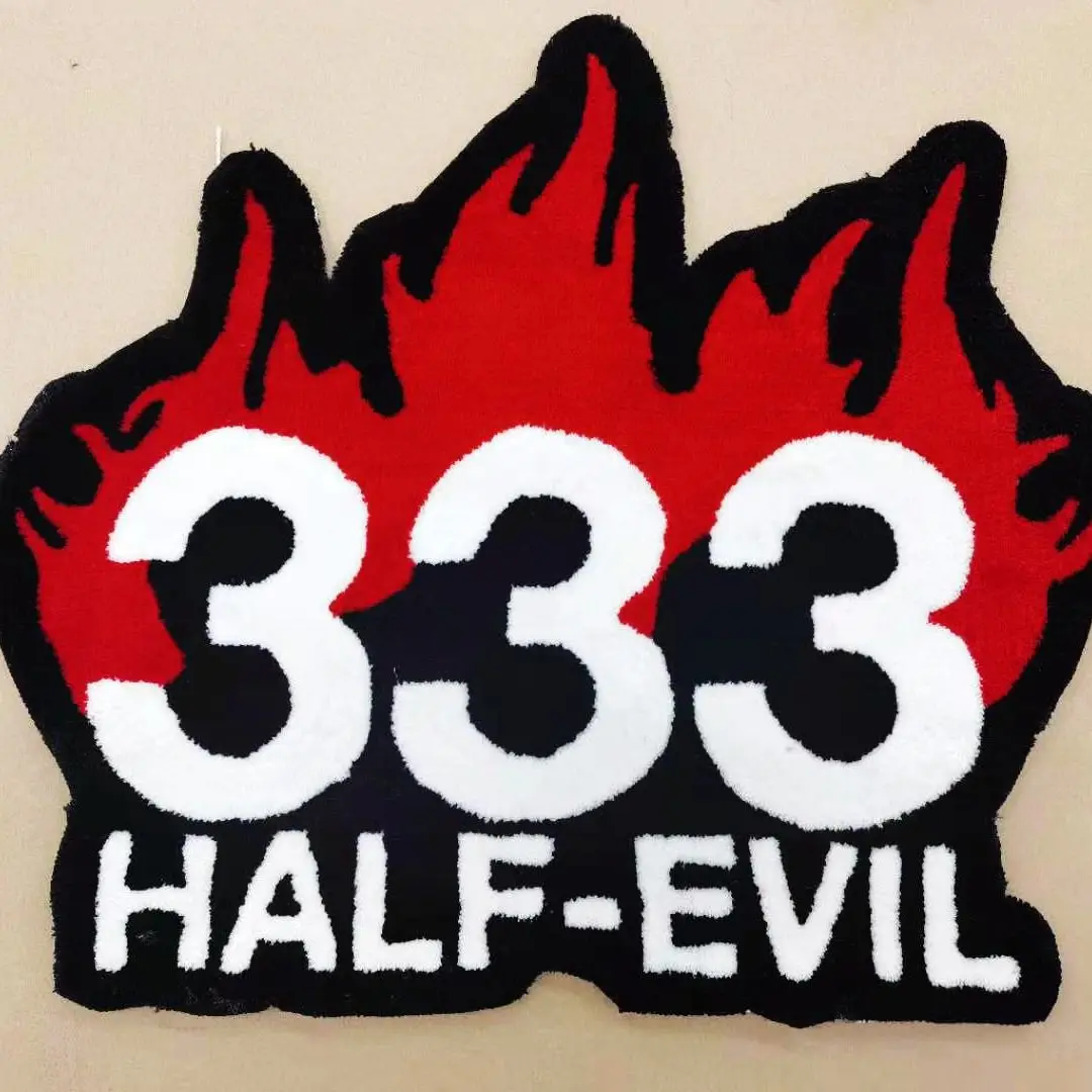 Rugs And Carpets For Living Room Irregular Shape Personalized Custom Logo Mat Handmade Wool And Slik Area Rugs