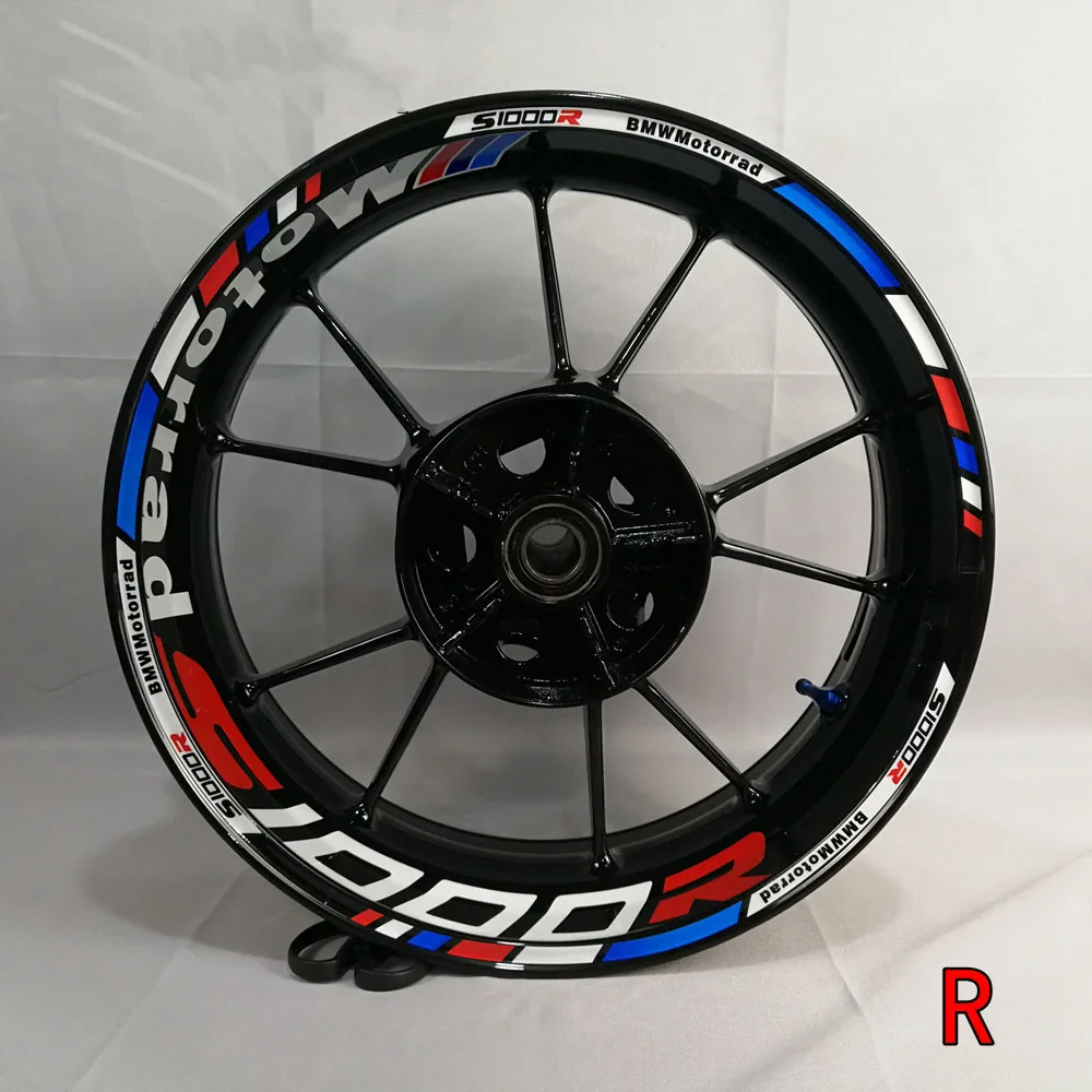 Customizing inner rim 1000RR motorcycle before and after refitting wheel sticker waterproof and reflective rim sticker