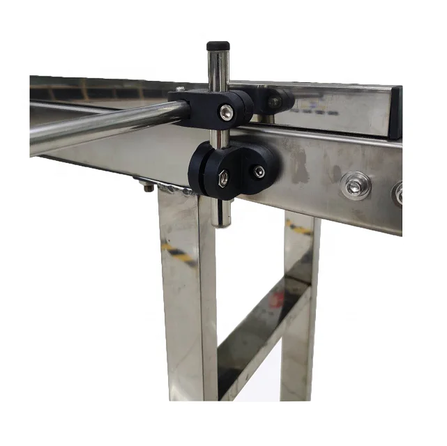 Good quality industrial stainless steel pvc belt conveyor suppliers small bottle conveyor GMP conveyor belt for inkjet printer