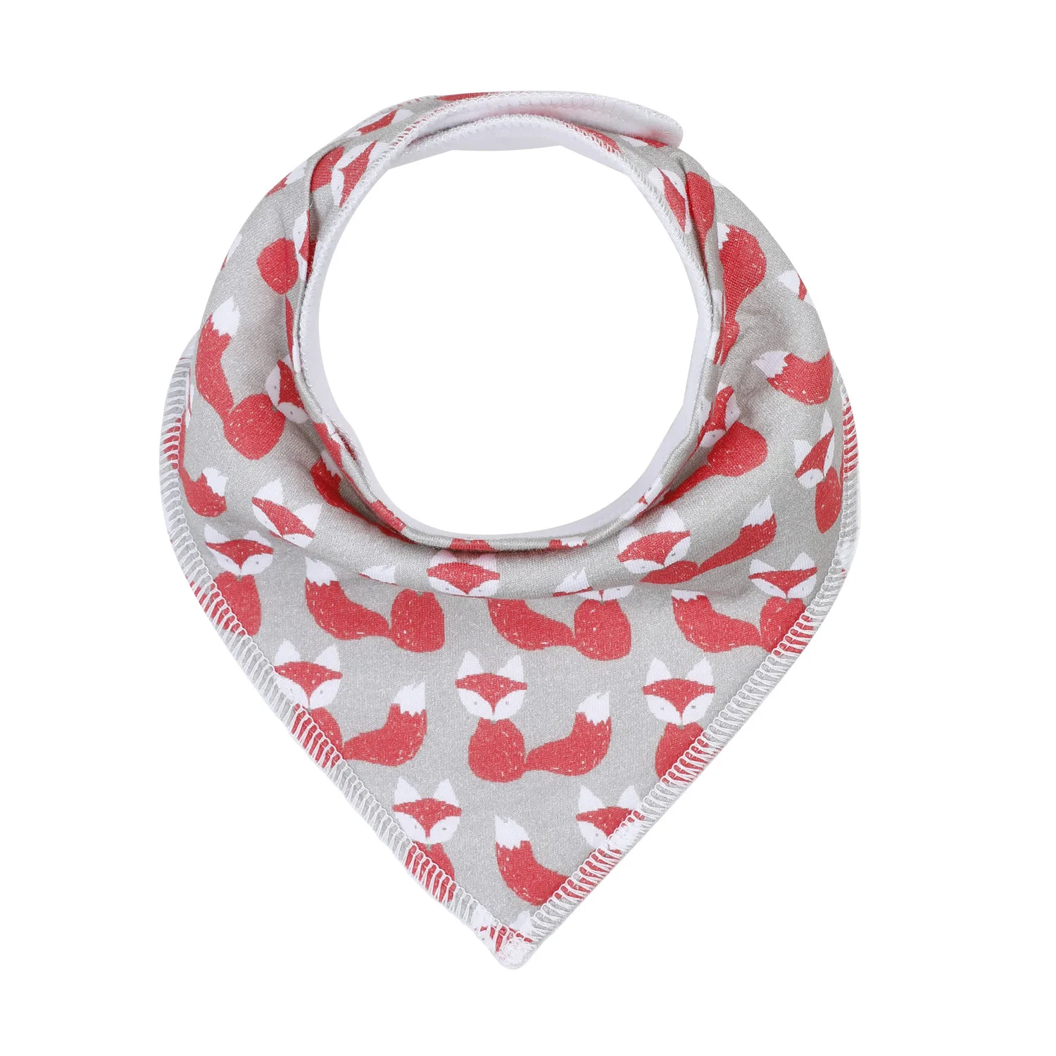 2022 100% cotton bandana organic set odm oem baby eating pack pretty white fabric waterproof triangular bibs