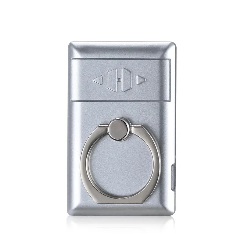 Custom Logo Rechargeable USB Electrical Cigar Lighter With Phone Ring Holder For Mobile Phone