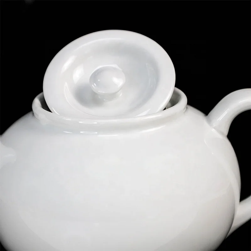 White Porcelain Teapot Chinese Style Teapot with Bee Style Spout Filter To Brew Loose Leaf Tea Ceramic Brewer Pot 700ml & 1100ml