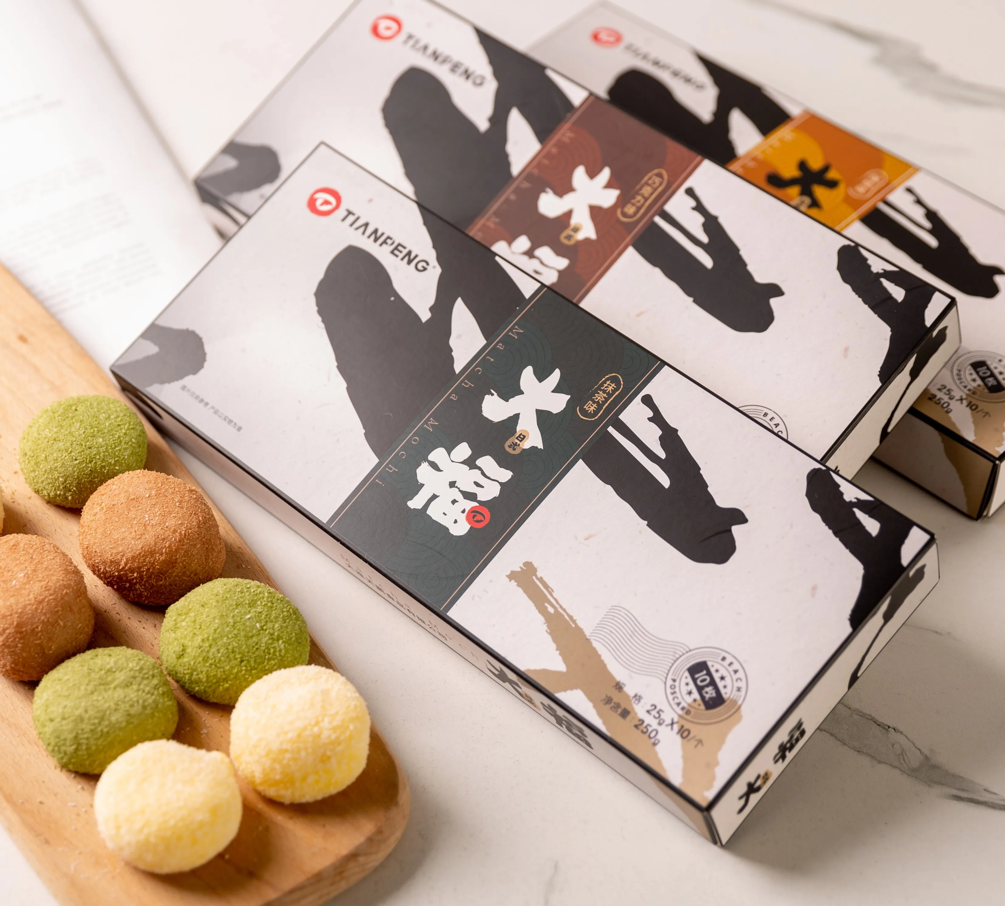 Daifuku со вкусом маття и Кремовым наполнителем Японские популярные десерты Дафу мочи закуска