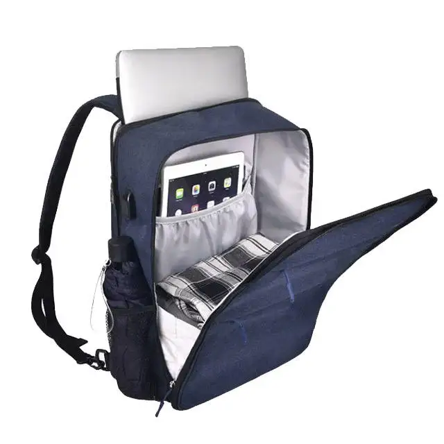 BSCI custom Business Commute Luxury Usb Charging Smart Back Pack 15 Inch Ultra Slim Travel Modern Men Expandable Laptop Backpack