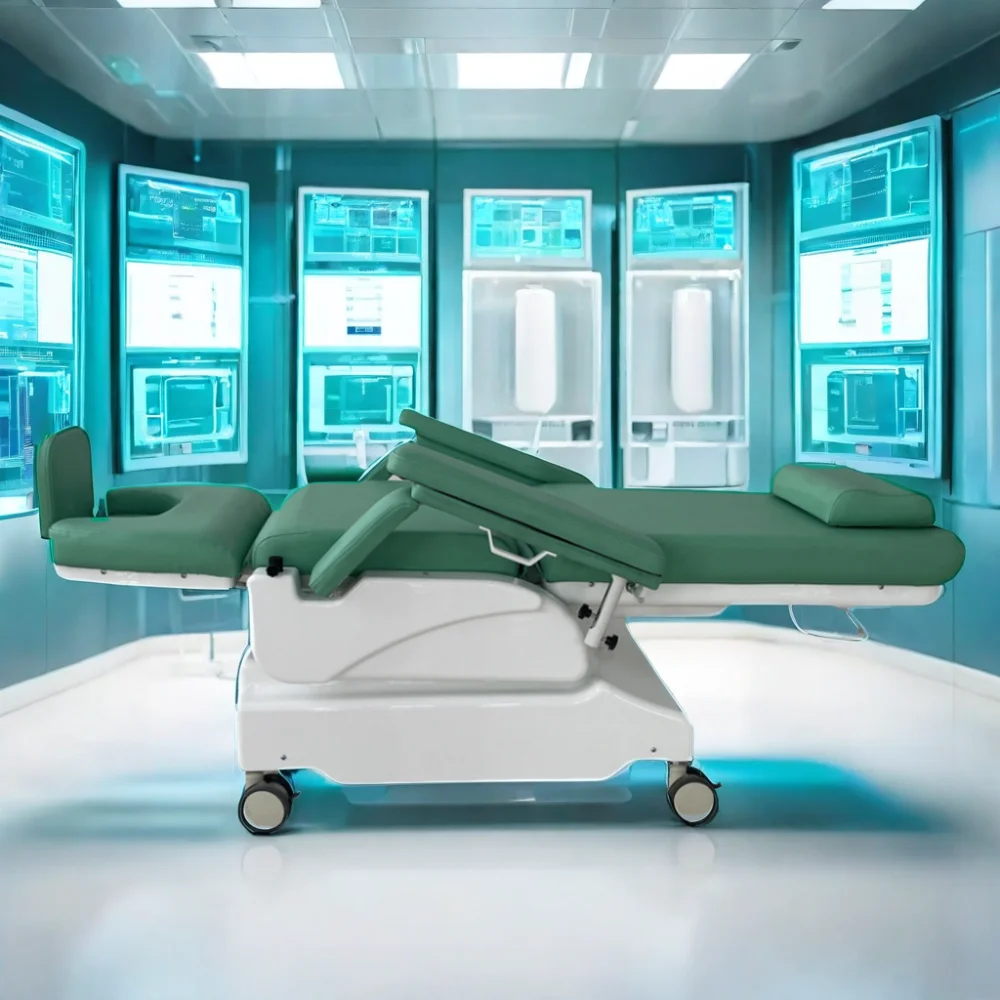 Medical Blood Donor Sofa  Electric Blood Dialysis Chair Hemodialysis Chair Electric Medical Transfusion
