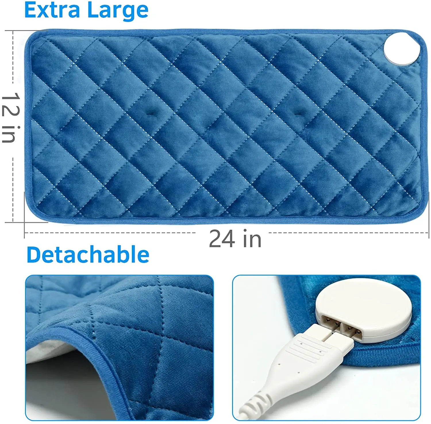 Мягкая Вельветовая электрическая грелка с кристаллами для снятия боли