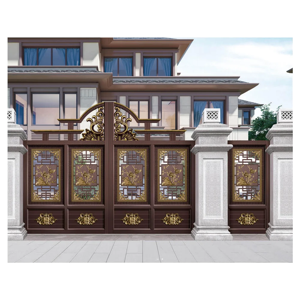 2024 Chinese Manufacture Modern High Quality House Main Gate Designs Tubular Gates Design in Philippines