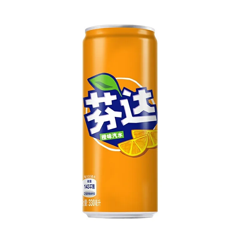 Wholesale Fanta Beverage Soda  Assorted Fruity Canned Carbonated Sparkling Water 330ml/Fanta Soda Fanta Orange