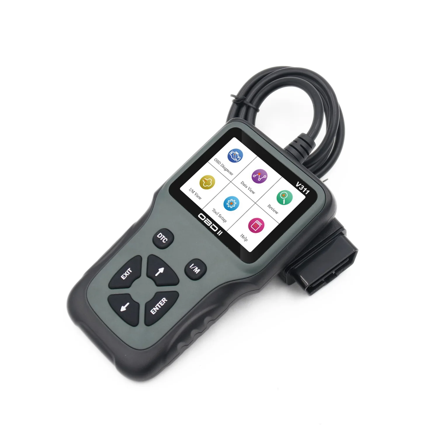 Automobile fault diagnosis instrument Engine detection reading card Handheld automobile detection tool obd2