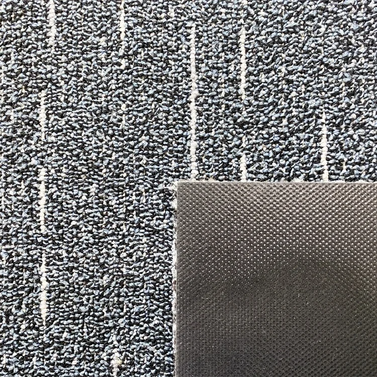 Factory Price 50*50 Tile Carpet 100% BCFPP Material PVC Backing Noise Proof Fire Resistant Office Floor Carpet