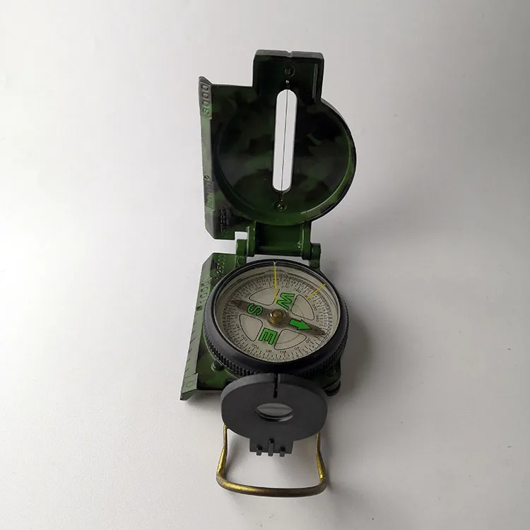 China good multi-functional cross-country mountain drilling geological compass instrument camouflage equipment metal compass