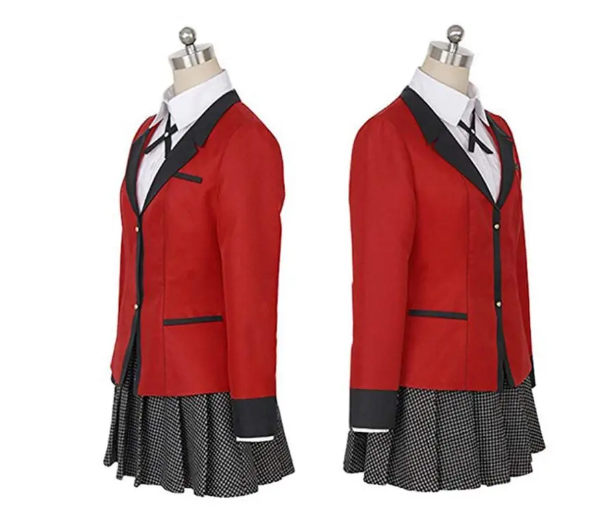 Компульсивный игровой костюм аниме Yumeko Jabami Косплей Костюм Полный