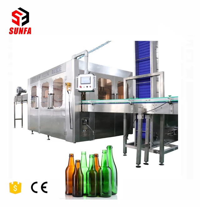 
Complete glass bottle carbonated soft drink bottling production line / soda beverage filling processing plant 
