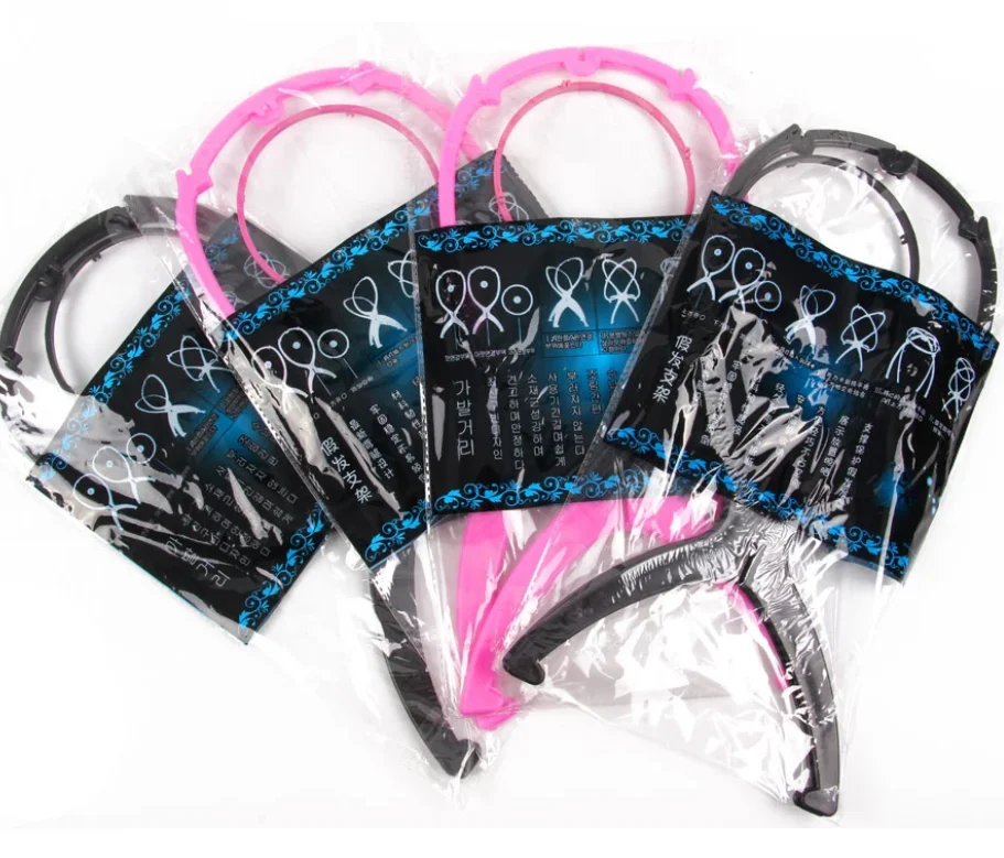 Wholesale Wig Head Holder Plastic Wig Teaching Bracket Portable Folding For Styling Display Women Long Wig