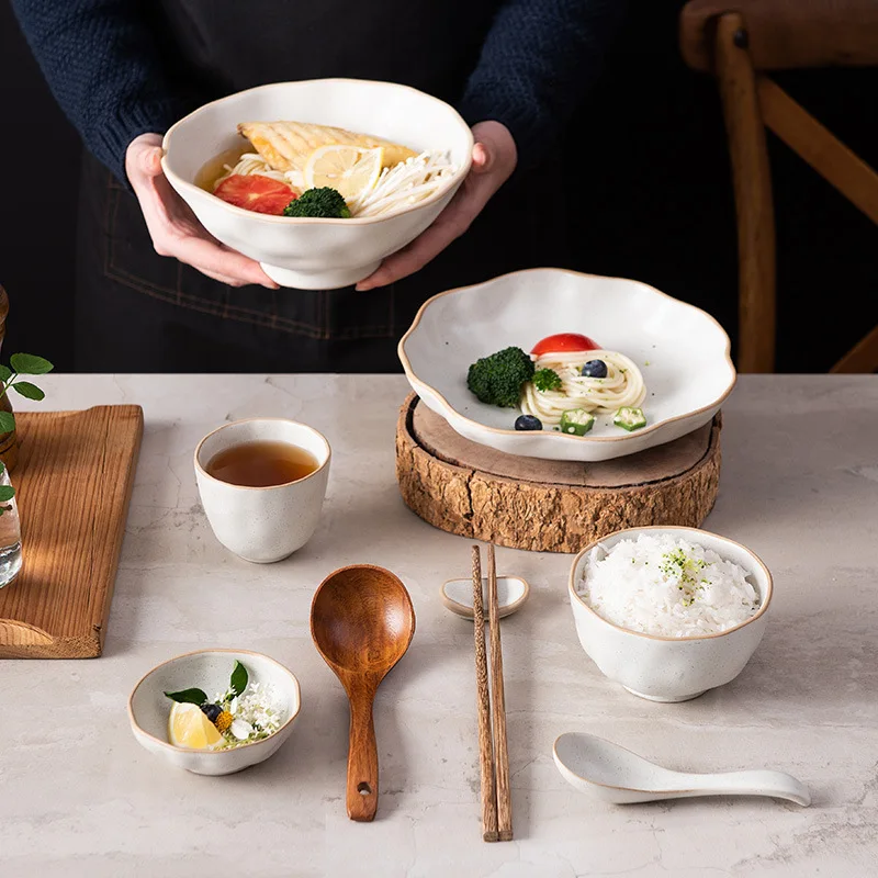 Restaurante Porcelain Geschirr Dish Japanese Dishes Crockery Platter Ceramic Plate Restaurant Plate Set Green Dinnerware Sets