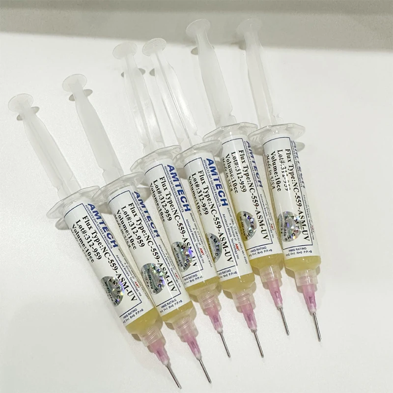 WSD Repair Flux Paste Welding Oil Rosin Paste Flux Syringe 559-ASM Flux Paste Feed Push Rod Tips