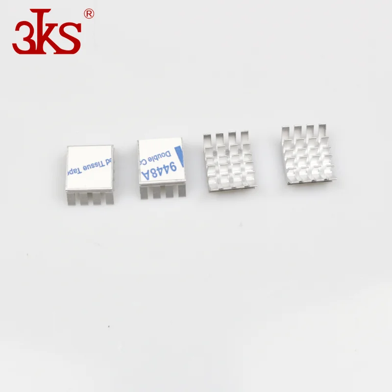 Aluminum Spiky Mini Heatsink Cooling Heat Sinks Cooler for IC VGA RAM With Adhesive Tape Applied