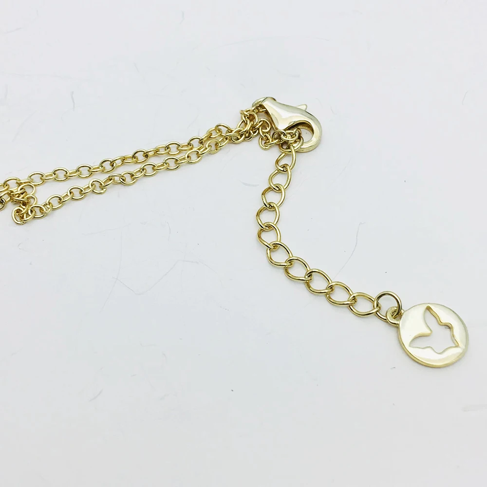 Fox Jewelry Set 18K Gold Plated Fox Necklace Pendant Pave Zircon Animal Pendant Kids Jewelry Necklace