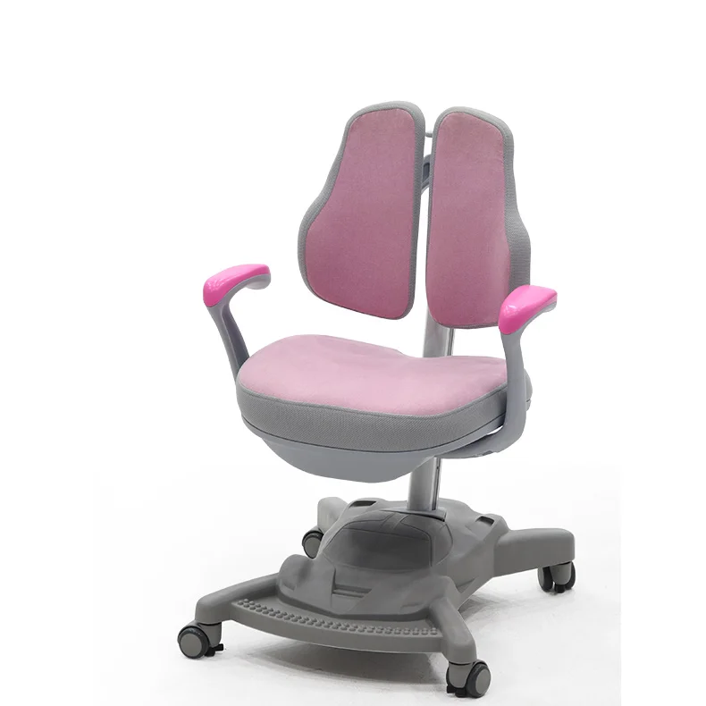 
2020 new luxury style wholesale pink color kid adjustable and ergonomics chair with safety material 