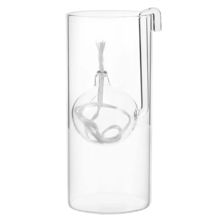 Custom Hand Blown Modern Home Decor House Ornaments Oil Candle Lamp Lantern Clear Glass Kerosene Oil Lamps