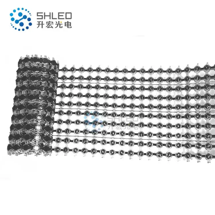 Foldable RGB Full Color DMX SPI Outdoor Led Mesh Pixel screen for  Facade Building lighting