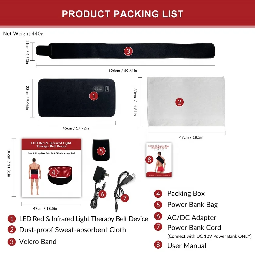 Newest Infrared Therapy Lights Led Therapy PDT Back Pain Relief Product