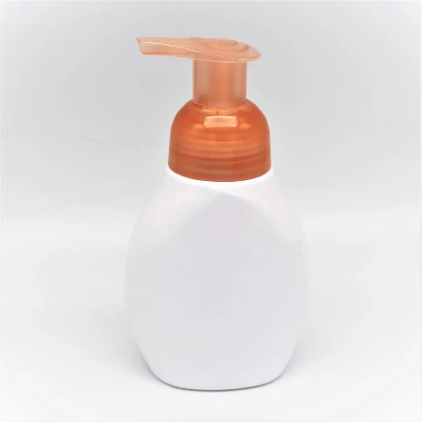 2022 new manufacturer direct selling orange mousse soap pump right lock 43 / 410 0.8cc spray volume custom color straw length