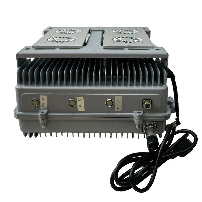 2023 New Portable 6-Band 240watt 1- 1.5KM UAV FPV Anti UAV Signal Detector