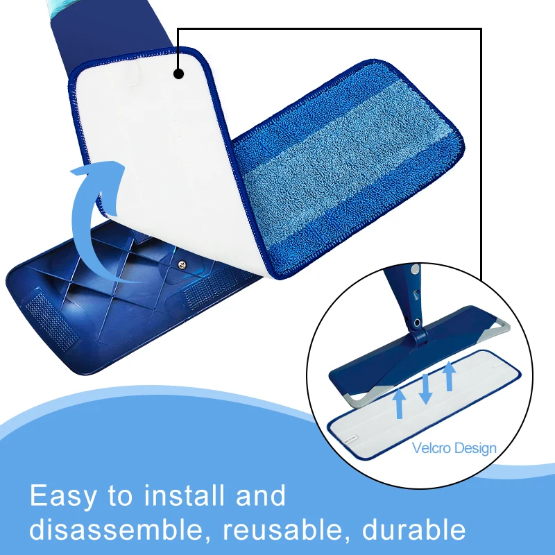 Factory Price Reusable Washable Floor Cleaning Microfiber Mop Pad for Bona Floor Cleaning Mop Pad Replacement