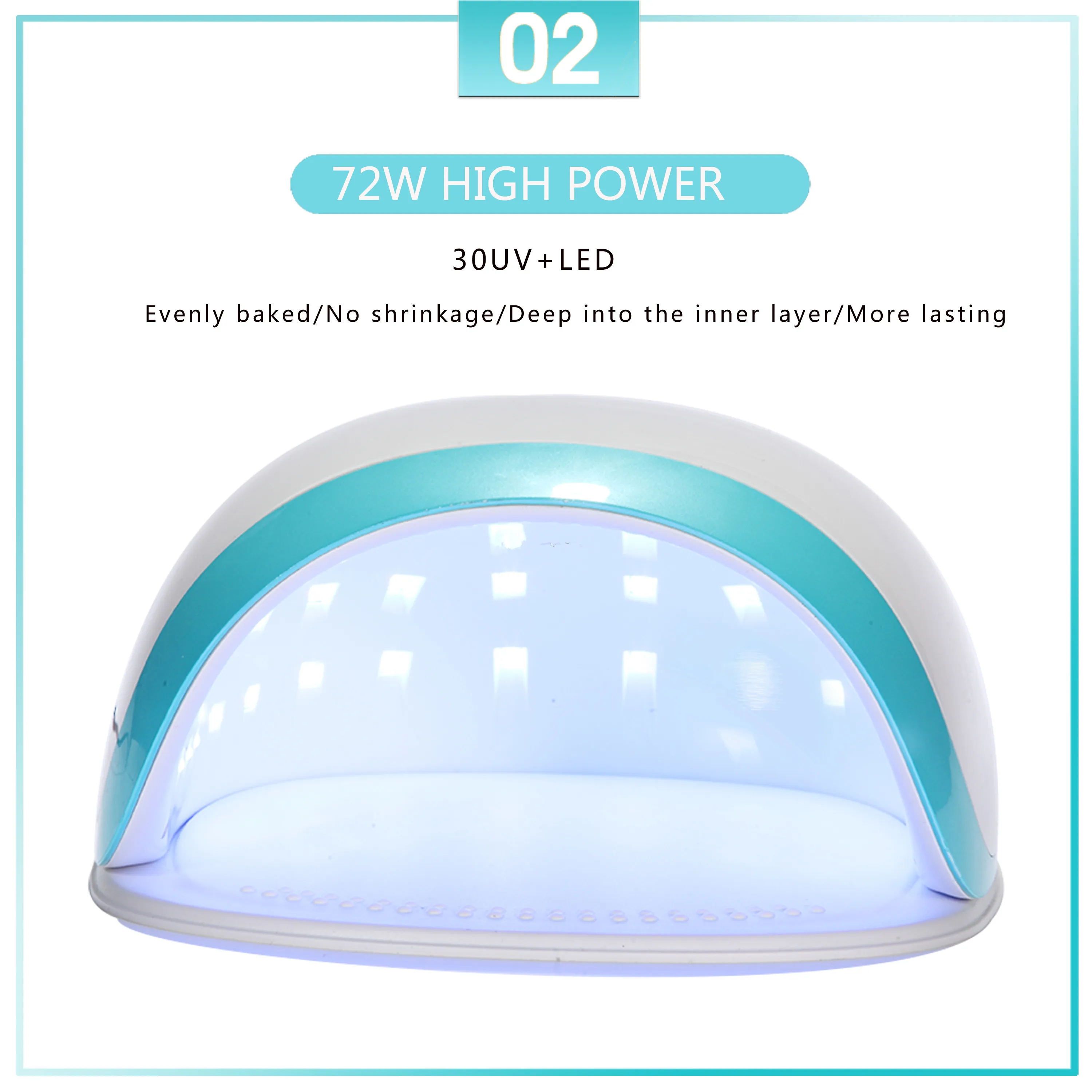 UV LED Nail Lamp Gel Nail Light Nail Polish fast drying 54W UV Dryer 4 Timers for gel curing