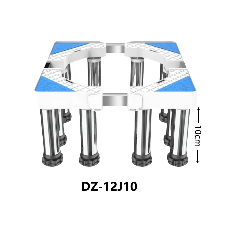 Non-slip Anti vibration rubber adjustable washing machine base with stainless steel legs