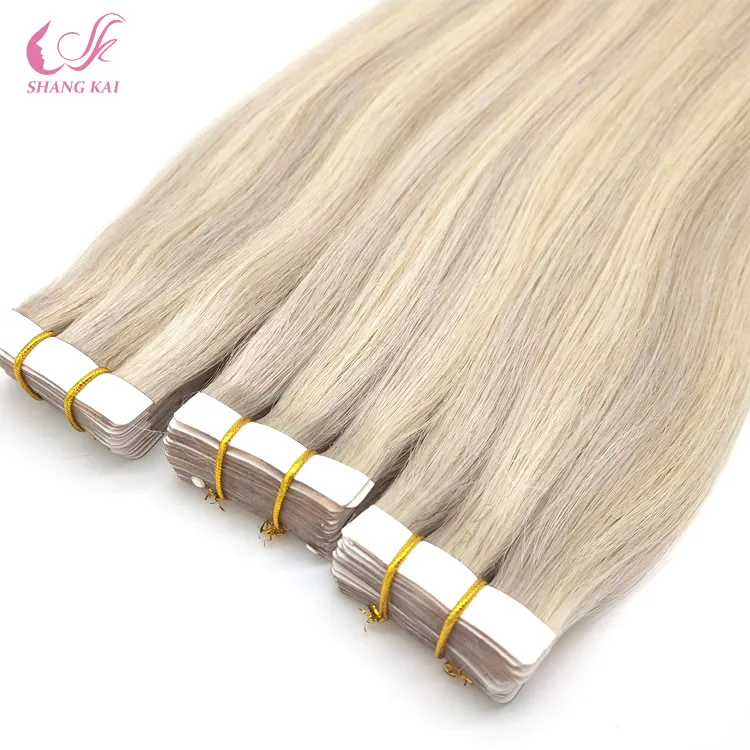 2024 Top Sale 100% Human One Doner Double Drawn Tape In Hair Extensions