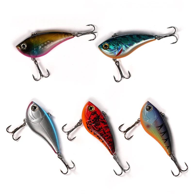 HYD 50mm 14.5g  Vibration Hard Lure ABS Plastic Sinking Bait 3D Eyes Long Casting Fishing Lure Vib Lure