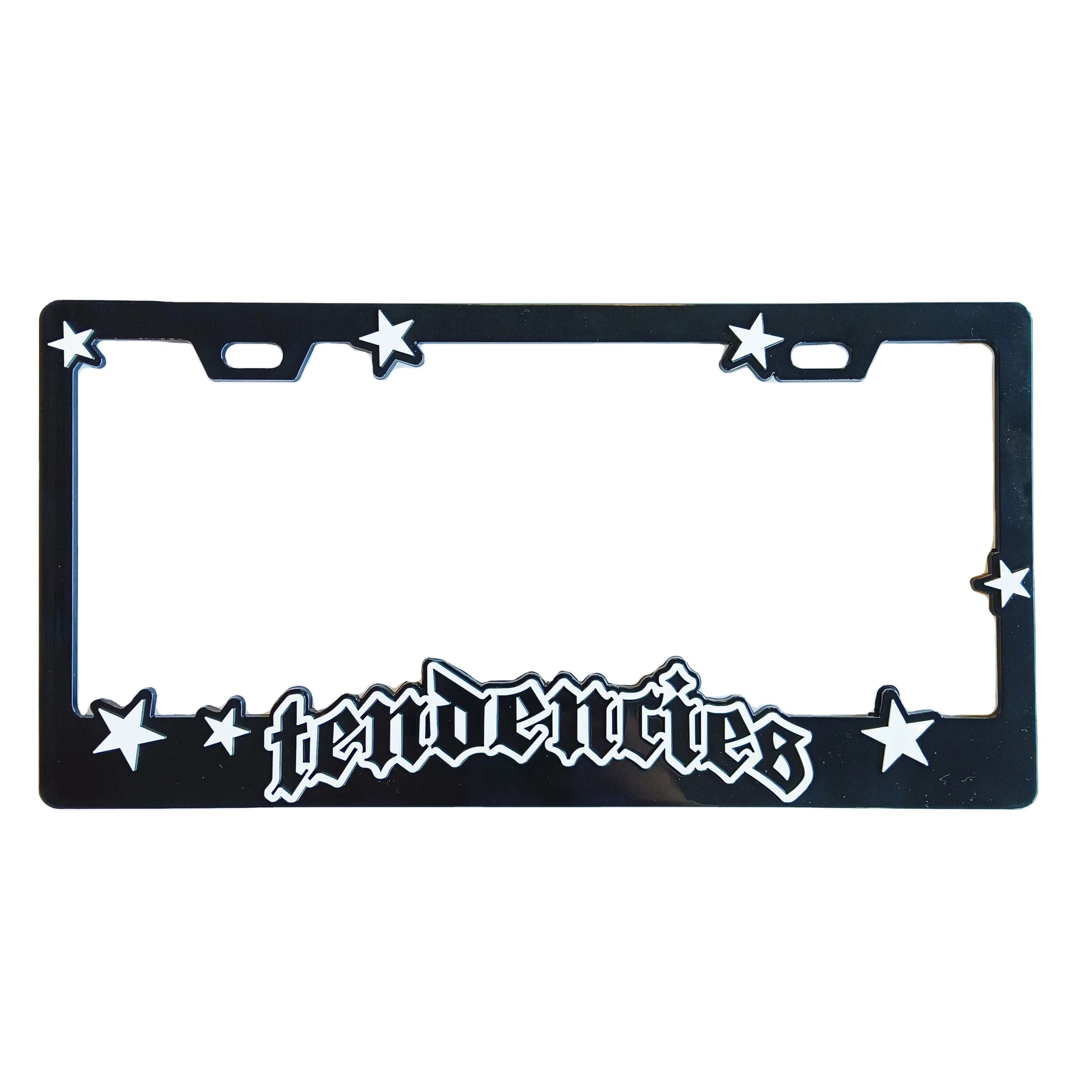 Customized Personalized  License Plate Holder Us Standard  Car Number Company logo License Plates Frame Wholesale Custom Logo