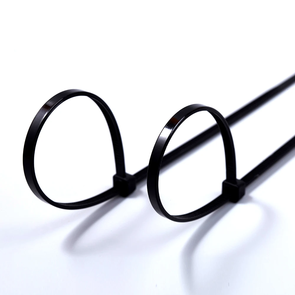 White 100mm Nylon Cable Ties Self-Locking Plastic Manual Zip Ties for Packing Wire Fastener Strip