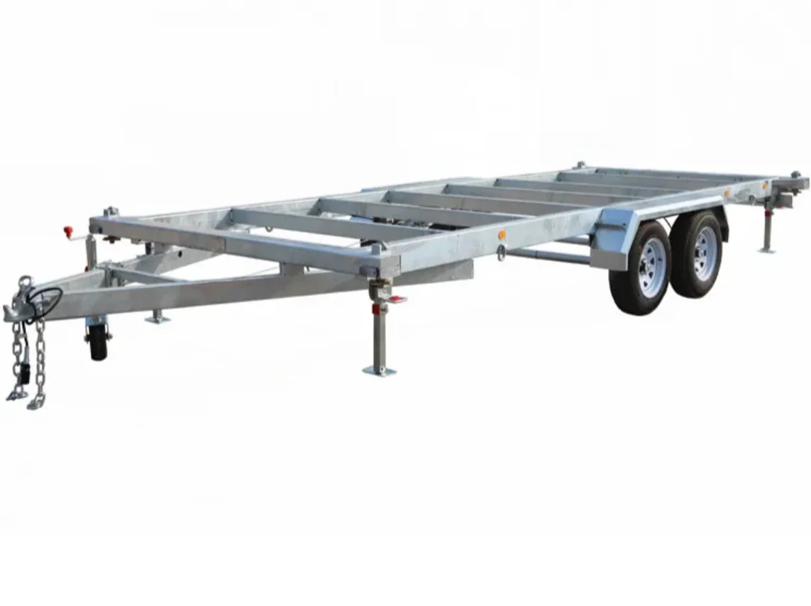 3500kg Rated Electric Brake Hot Dip Galvanized Tiny House Trailer Frame Size 5800mmx2400mm