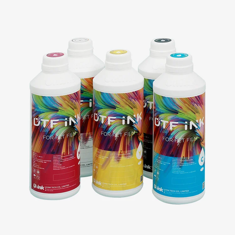 Factory Price fluorescent white CMKY colors dtf ink for 4720 i3200 xp600 L1800 print head