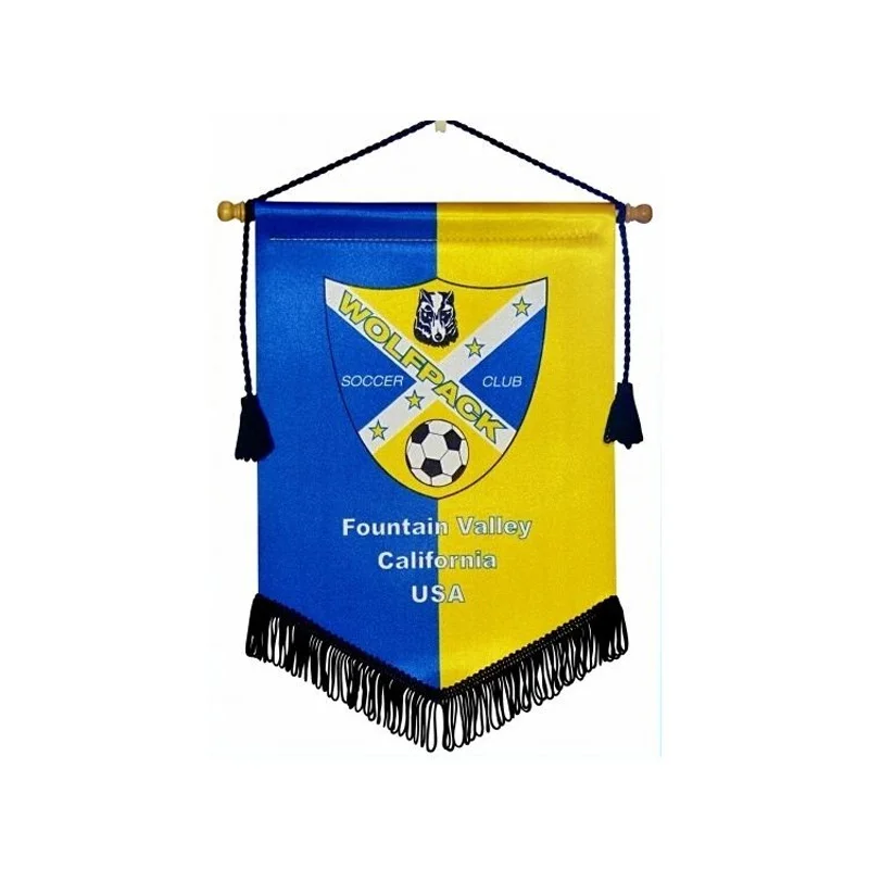 Новый дизайн фетровый флаг для футбольного клуба флаги с кисточками печатный баннер вашего