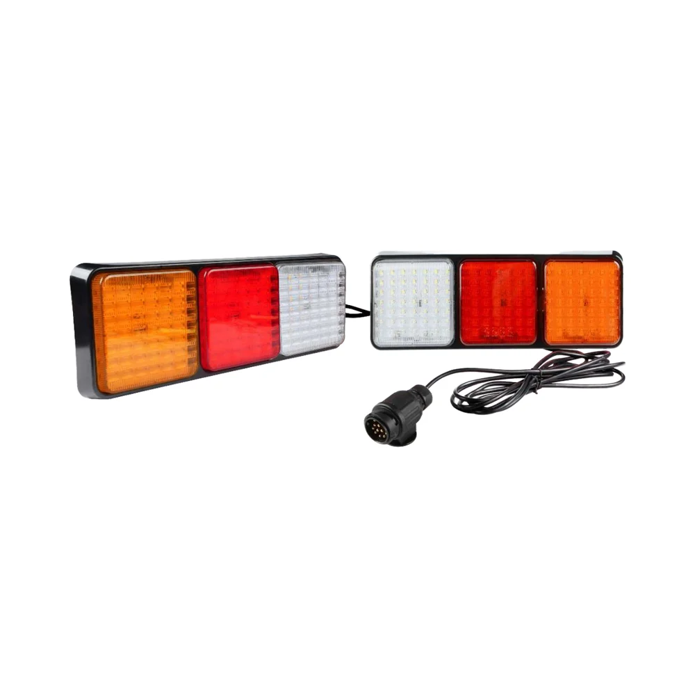 12v 24v Aluminum Alloy Tow Truck Trailer Extendable Board Emergency Traffic Warning Led Lights Brake Rear Direction Indicator