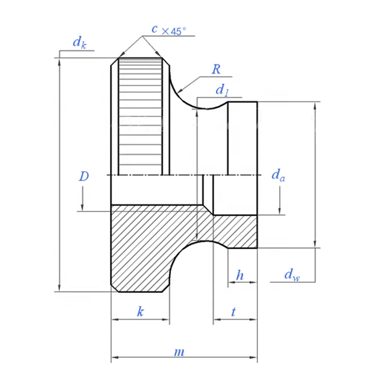 M3 M4 M5 Nickel Plated Knurled Thumb Nut with Collar Carbon Steel Hand Tighten Round Nut for 3D Printers