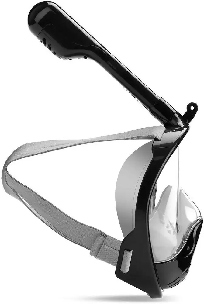 
Original Full Face Snorkeling and Diving Mask with 180 Panoramic Viewing - Longer Ventilation Pipe, Watertight, Anti Fog 