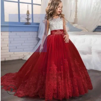 Child Flower Girls Formal Party Dress Bridesmaid Prom Pageant Christmas Dresses RC114061