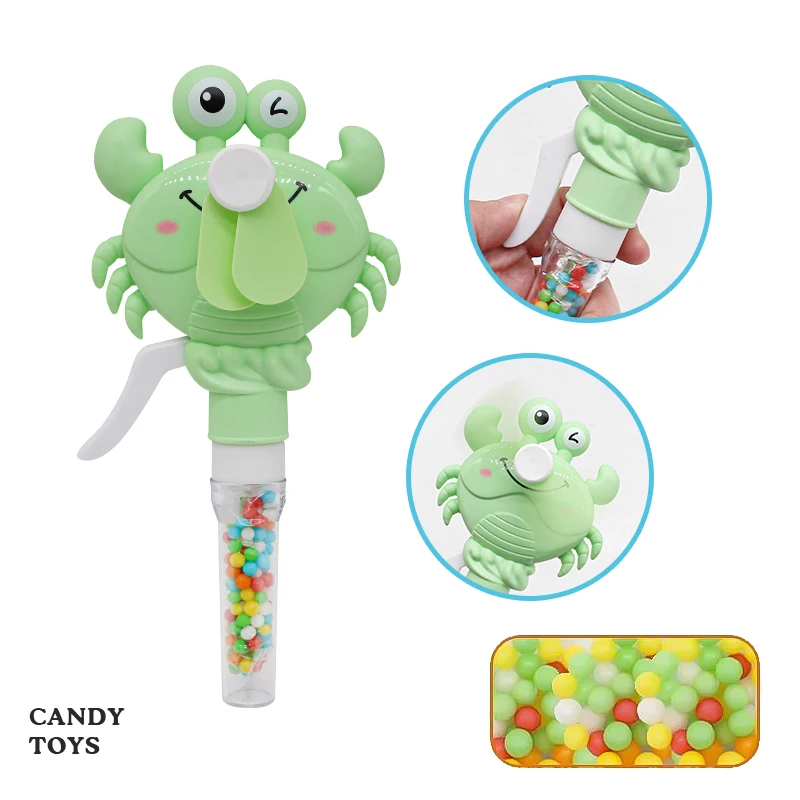 Shantou manufacturer plastic hand fan toys and candy