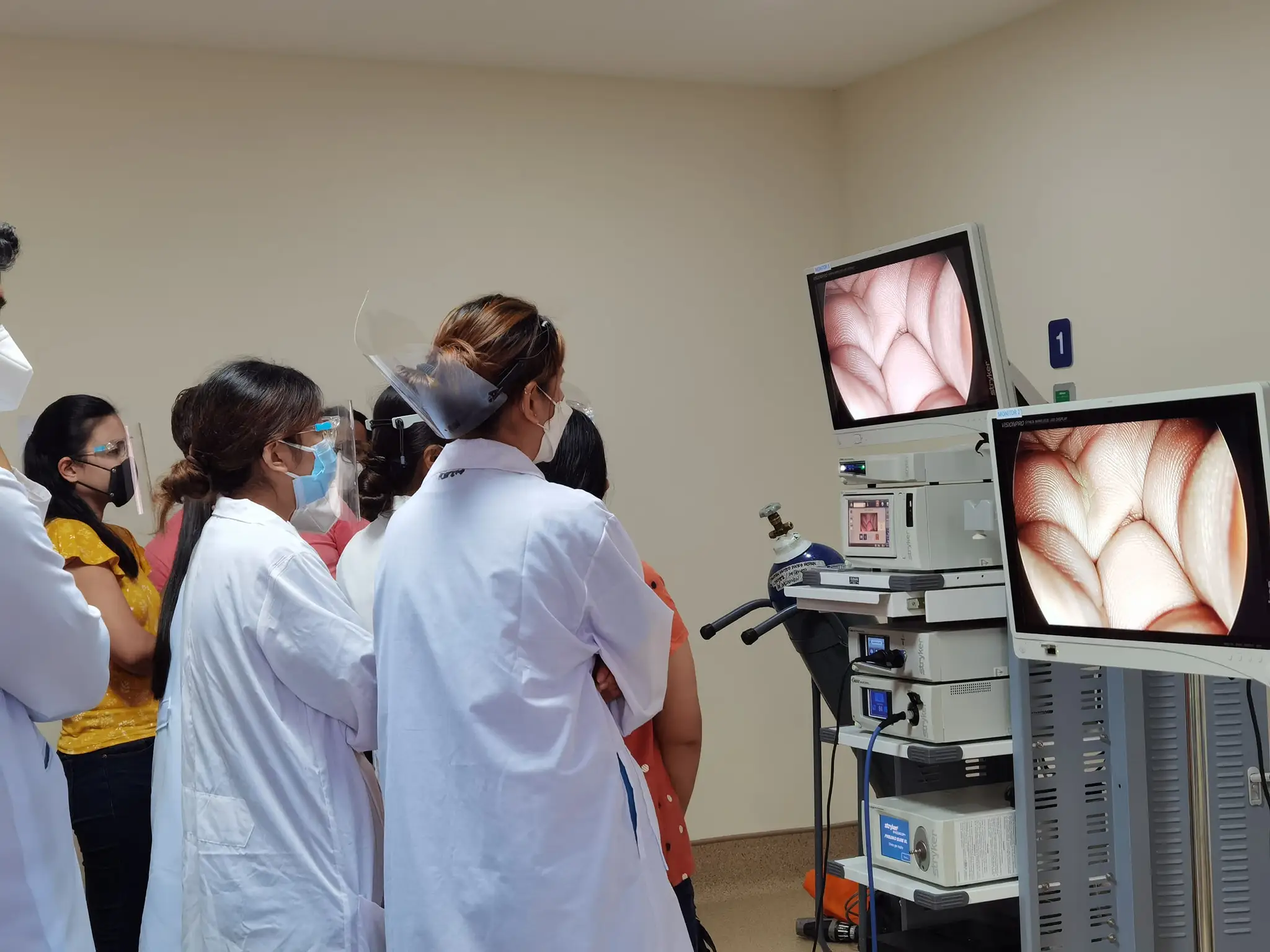 Hospital medical endoscopy cart trolley Endoscopic system trolley for sale