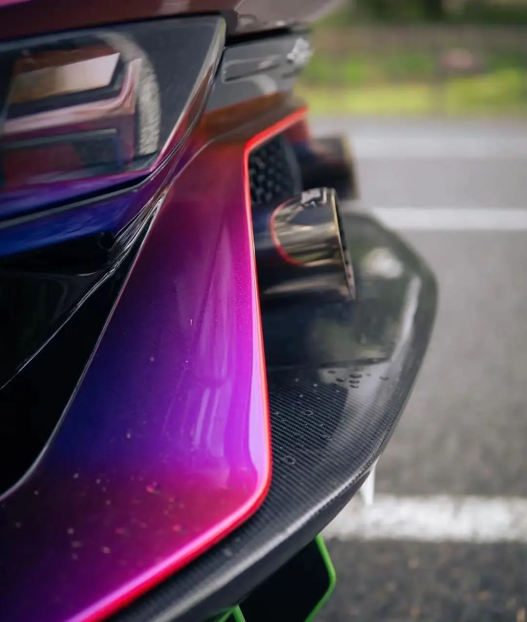 Premium Manufacturer PET Sunset Chameleon Blue  Purple car vinyl wrap car body change color film