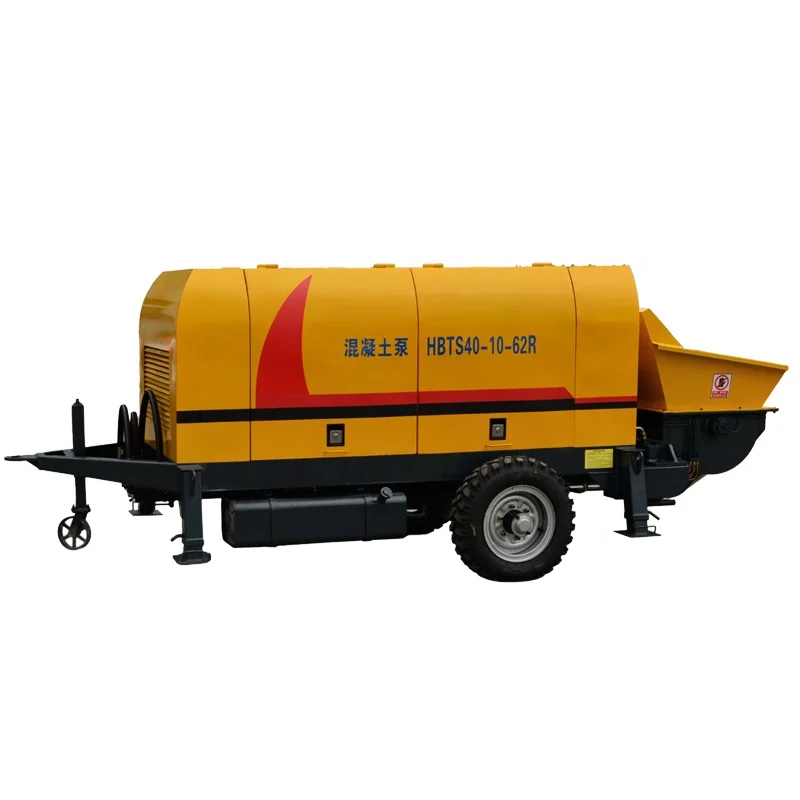 Large construction projects vertical 100m-200m concrete pump hbt 50 60 80 90 m3/h Mobile diesel concrete delivery concrete pump